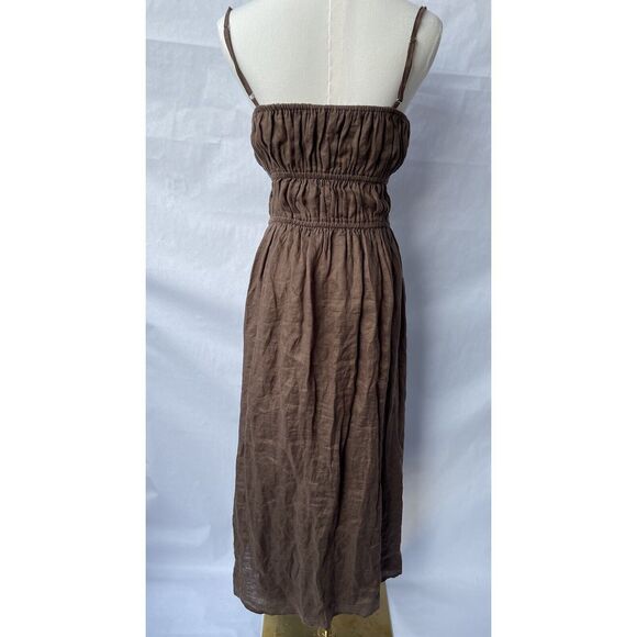Faithfull the Brand Brown Midi Dress - Picture 6 of 13